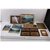 Image 1 : (3) Vintage Banff Post Cards, (6) Coasters, (4) Transportation Wall Plaques, (2) Framed Pieces of Ar