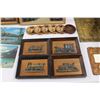 Image 6 : (3) Vintage Banff Post Cards, (6) Coasters, (4) Transportation Wall Plaques, (2) Framed Pieces of Ar
