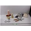 Image 1 : Superwasher Squeegee, Sanyo Mini Travel Iron, (2) Phentex Carpet Tufting Hand Tools, (2) Tin Coaster