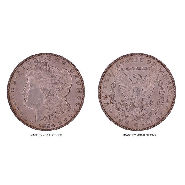 1894 $1 PCGS AU58 CAC