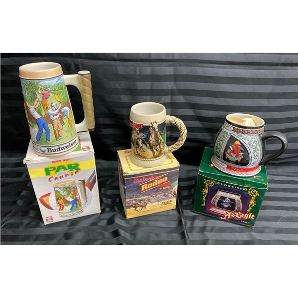 BUDWEISER COLLECTIBLE MUG LOT