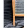 Image 7 : GLASS AND WOOD VINTAGE WASHBOARD AND SAD IRONS