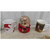 Image 2 : Musical Snowglobe, Santa Mugs, Chalkware Fish, Vintage Apple 