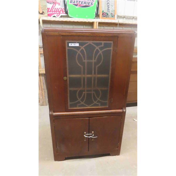 Vintage China Cabinet 60 X 15 X 34 Vintage china cabinet 60 x 15 x 34