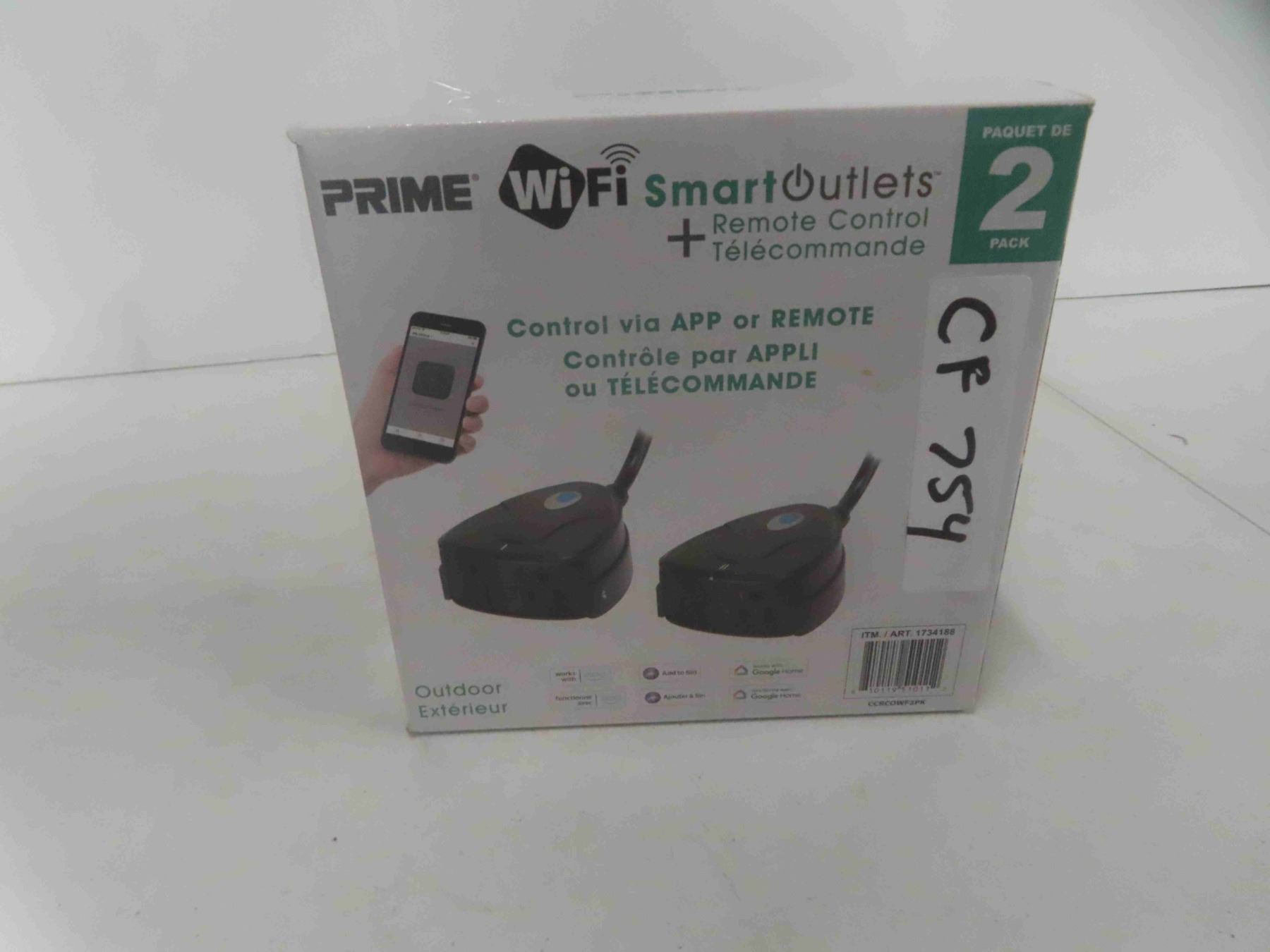 Prime Wireless Remote Control New Prime Wifi Smart Outlet and Remote Control