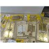 Image 8 : 50 New Packages of Hardware: Hinges, Chain Door Guard, Hooks, 