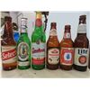 Image 2 : 24 Beer Bottles : Brown, Green , Clear - Most Have Labels