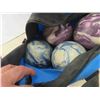 Image 2 : (4) 5 Pin Bowling Balls - Good for Home Lawn Bowling