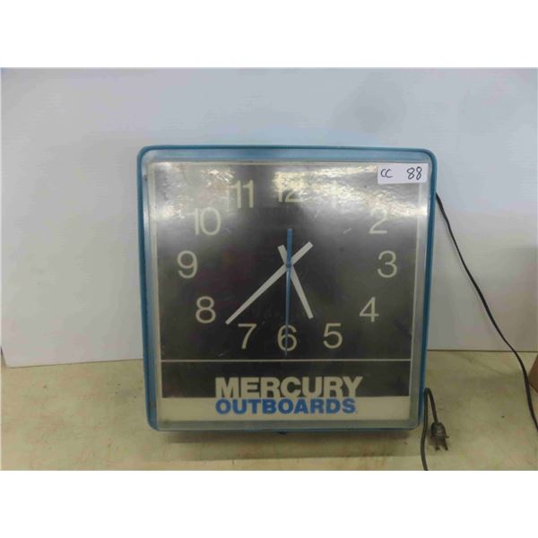 Mercury Outboard Clock 16'' x 16''