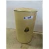 Image 1 : Vintage Metal Garbage Can 16'' x 10'' Across 