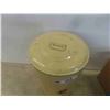 Image 2 : Vintage Metal Garbage Can 16'' x 10'' Across 
