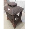 Image 2 : Cast Outdoor/Patio Wood Fire Heater 33'' x 23''  x 17'' 