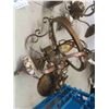 Image 2 : 6 Wall Mount / Swag Light Fixtures - 2 Have Shades 
