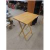 Image 2 : 2 Wood TV Stands, Rotating 2 Sided CD Shelf 