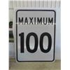 Image 1 : Max 100' Traffic Sign 36'' x 48'' 