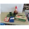 Image 1 : Vintage Christmas Décor, Noma Outdoor Light, Creepy Santa, Metal
