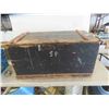Image 1 : Antique Wood Trunk 17'' x 18'' x 34'' 