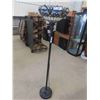Image 1 : Modern Floor Lamp with Stained Glass Style Shade