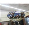 Image 2 : Modern Floor Lamp with Stained Glass Style Shade