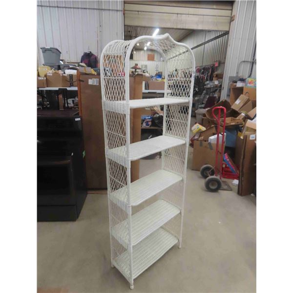 Wicker 5 Tier What Not Shelf 77'' x 27'' x 12'' 