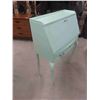 Image 2 : Painted Drop Leaf Secretary Writing Desk with Key 42'' x 14'' x 28'' 