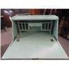 Image 8 : Painted Drop Leaf Secretary Writing Desk with Key 42'' x 14'' x 28'' 