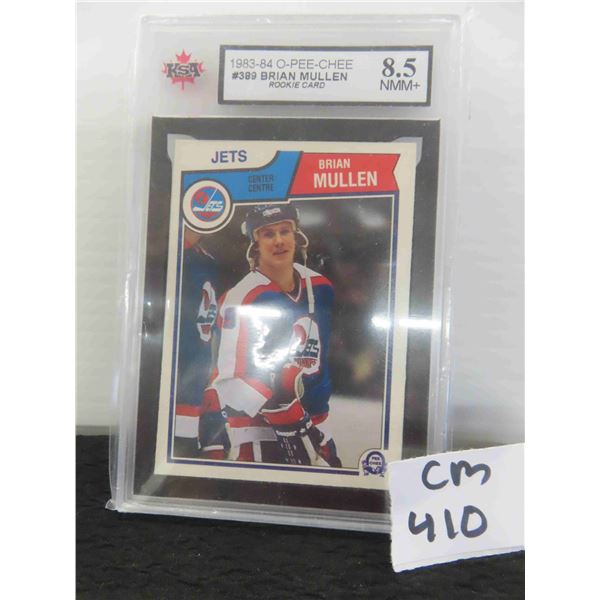 Graded Brian Mullen Winnipeg Jets Rookie Card