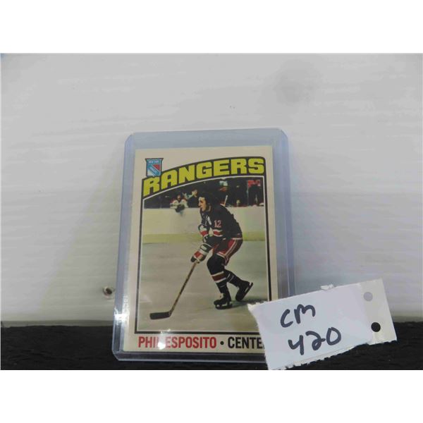 1976-77 Phil Esposito New York Rangers Card
