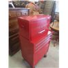 Image 2 : 2 Piece Rolling Tool Cabinet 48'' x 27'' x 19'' with Key : Top is 'Beach' , Bottom is 'Mastercraft'