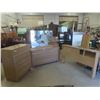 Image 1 : 3 Piece Mid Century Modern Bedroom Suite: Dresser 31'' x 56 1/2'' x 18'' with Mirror