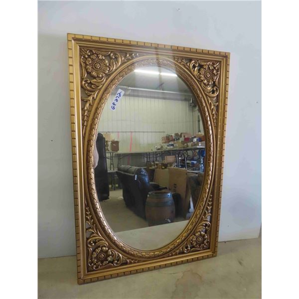 Gold Framed Mirror 26'' x 39'' 