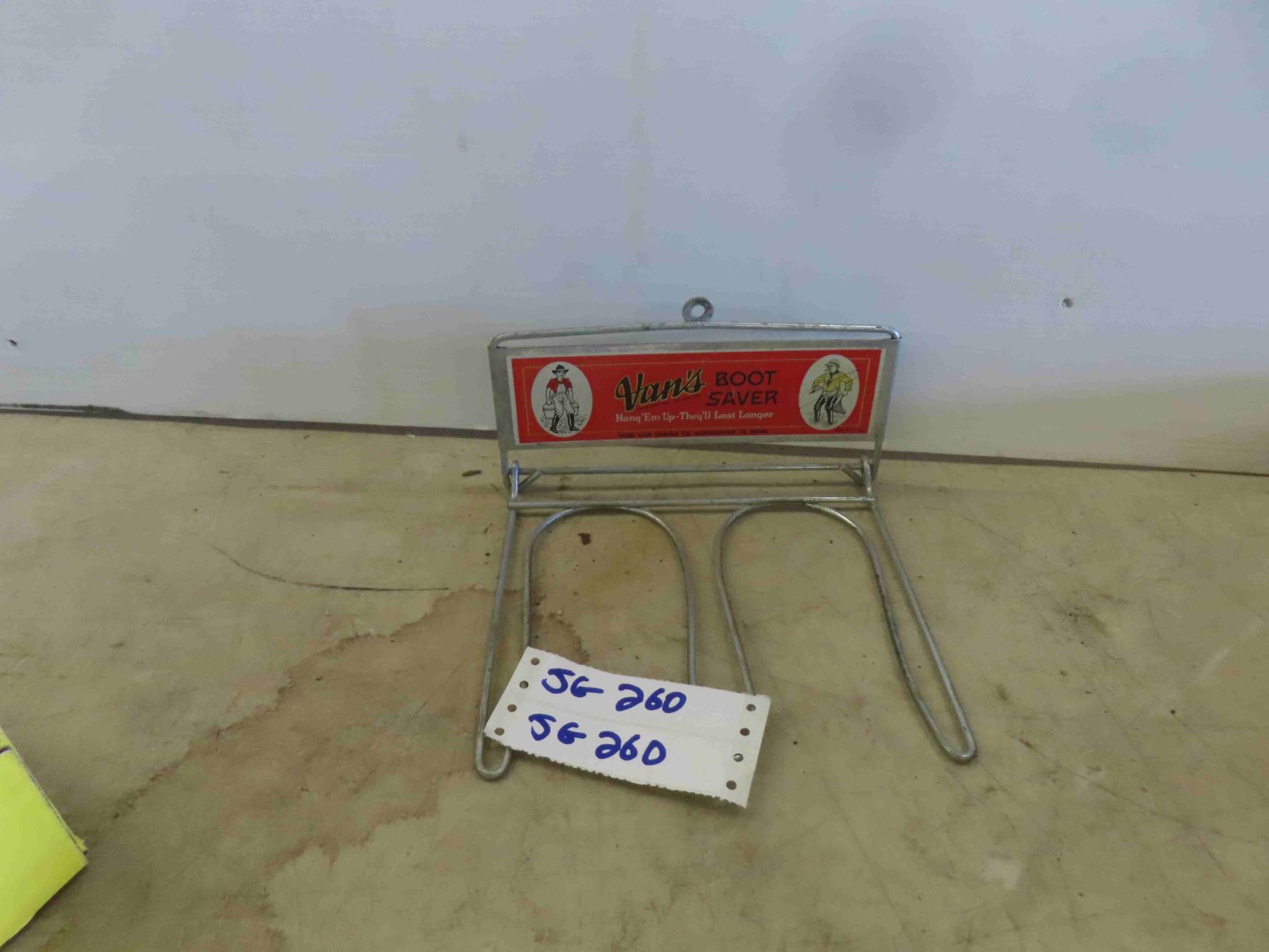Metal Advertising Signs for Vans Boot Saver Rack Sign 2'' x 8''