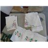 Image 8 : Hand Made Vintage Embroidered Pillow Cases , 6 Large Curtains, Table  Cloth 