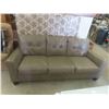 Image 1 : Leather/Leather Style Couch 83'' W