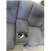 Image 3 : Microsuede Power Reclining Theatre Couch 76'' Wide 