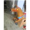 Image 2 : Original Wooden Carnival Horse 40'' x 54'' from Winnipeg Beach - Was Restored
