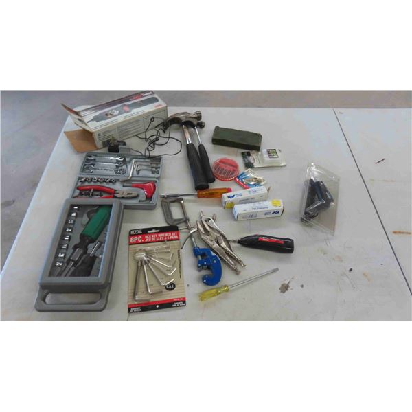 Cordless Screwdriver, Glue Gun, Bits, Hammers, Clamps, Socket/Driver Set,