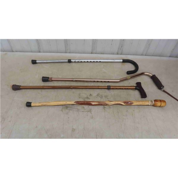 3 Canes, Unique Wood Walking Cane 