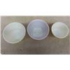 Image 4 : 3 Vintage Retro Pyrex Mixing Bowls - All Excellent Shiny Condition - Top Diameters 6'' , 7'' , 7'' 