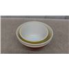 Image 5 : 3 Vintage Retro Pyrex Mixing Bowls - All Excellent Shiny Condition - Top Diameters 6'' , 7'' , 7'' 