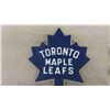 Image 2 : Vintage Toronto Maple Leafs Heavy Molded Logo Plaque with Raised Lettering and 