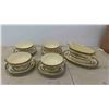 Image 1 : Minton Stanwood Fine Bone China, England Lot: 4 Cream Soup Cups with Saucers 