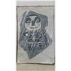 Image 1 : Vintage Inuit Stone Cut / Lino Cut Signed and Numbered Print #19 of 30 Dated 1964   34'' x 22'' 