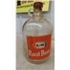 Image 2 : Vintage A&W Root Beer 80 oz ( 1/2 Gallon) Jug with Bulls Eye Cap, Bulls Eye Mug