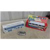 Image 1 : Greyhound Bus Lines Toy Lot: All in Original Boxes - Friction Bus , Coin Bank Bus, Vintage