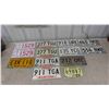Image 1 : Vintage Manitoba License Plates - Includes 3 Matching Pairs - All Clean and Very Good Condition