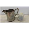 Image 3 : Antique Railway Lot: Caboose Oil Lamp, CPR Insulator, CPR Creamer, 500 Line Switch Lock 