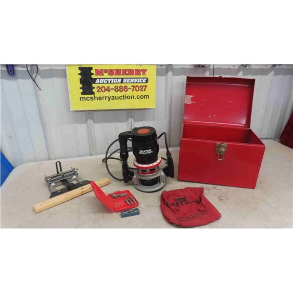 Craftsman Router with Case, Bits & Guide