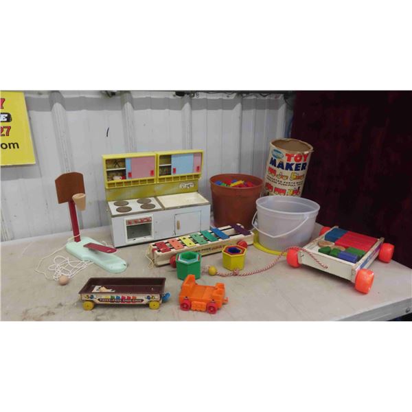 Various Toys: Metal Doll Stove and Sink, Basketball Game, Plus