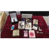 Image 1 : Fashion Jewelry, Some Vintage: Broaches, Earrings, Watch 